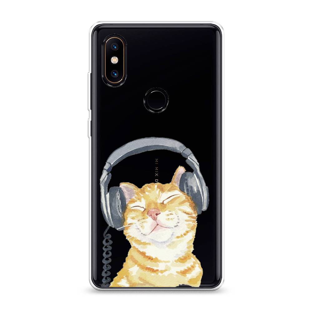 

Силиконовый чехол "Кот меломан" на Xiaomi Mi Mix 2S, Кот меломан