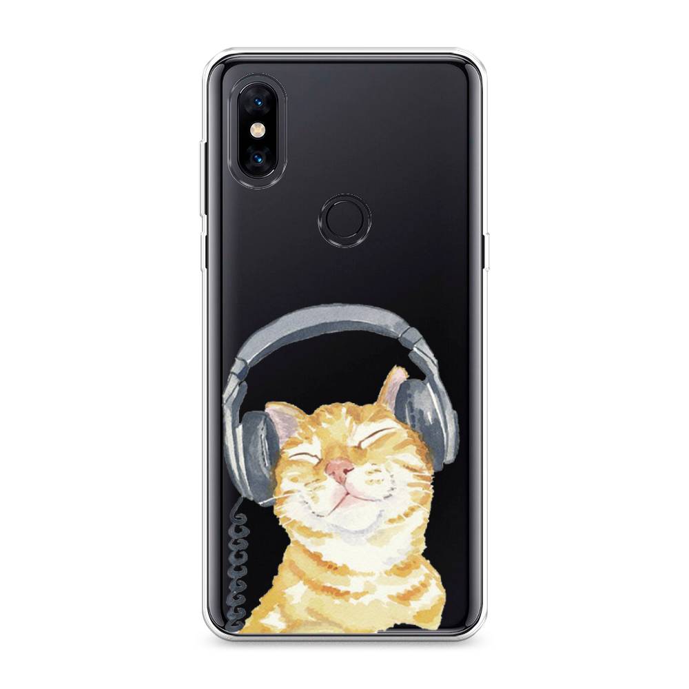 

Силиконовый чехол "Кот меломан" на Xiaomi Mi Mix 3, Кот меломан