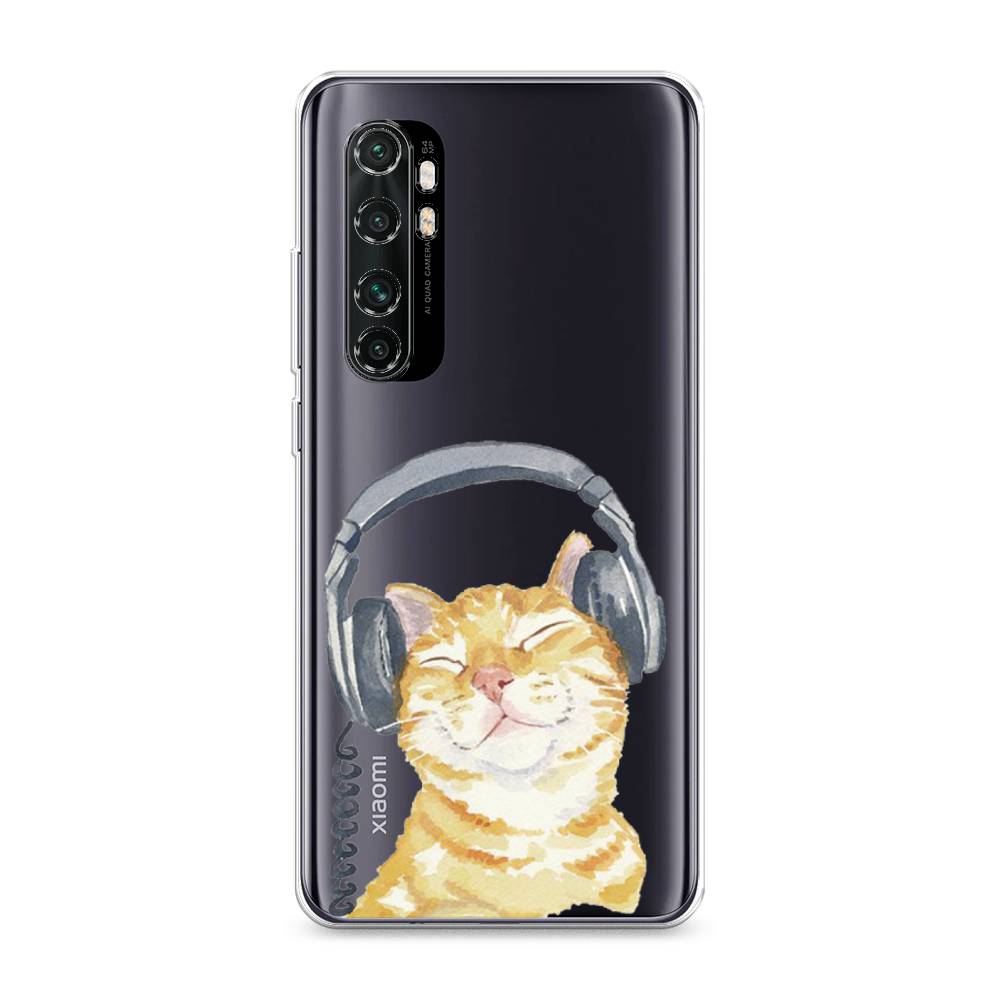 

Силиконовый чехол "Кот меломан" на Xiaomi Mi Note 10 lite, Кот меломан