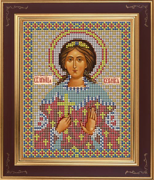 

Набор для вышивания бисером GALLA COLLECTION М 208 Св. Вероника 12х15 см, арт.М208