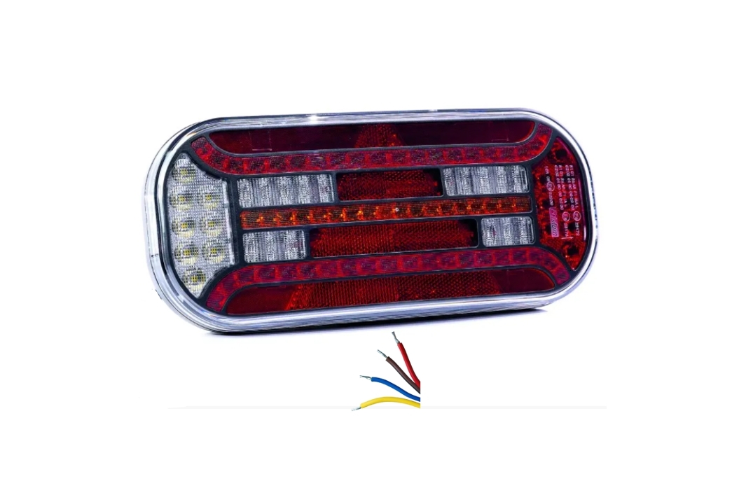 Фонарь задний Fristom FT-600 P T LED DI правый, 12-24В, 7-функциональный, (1 шт.)