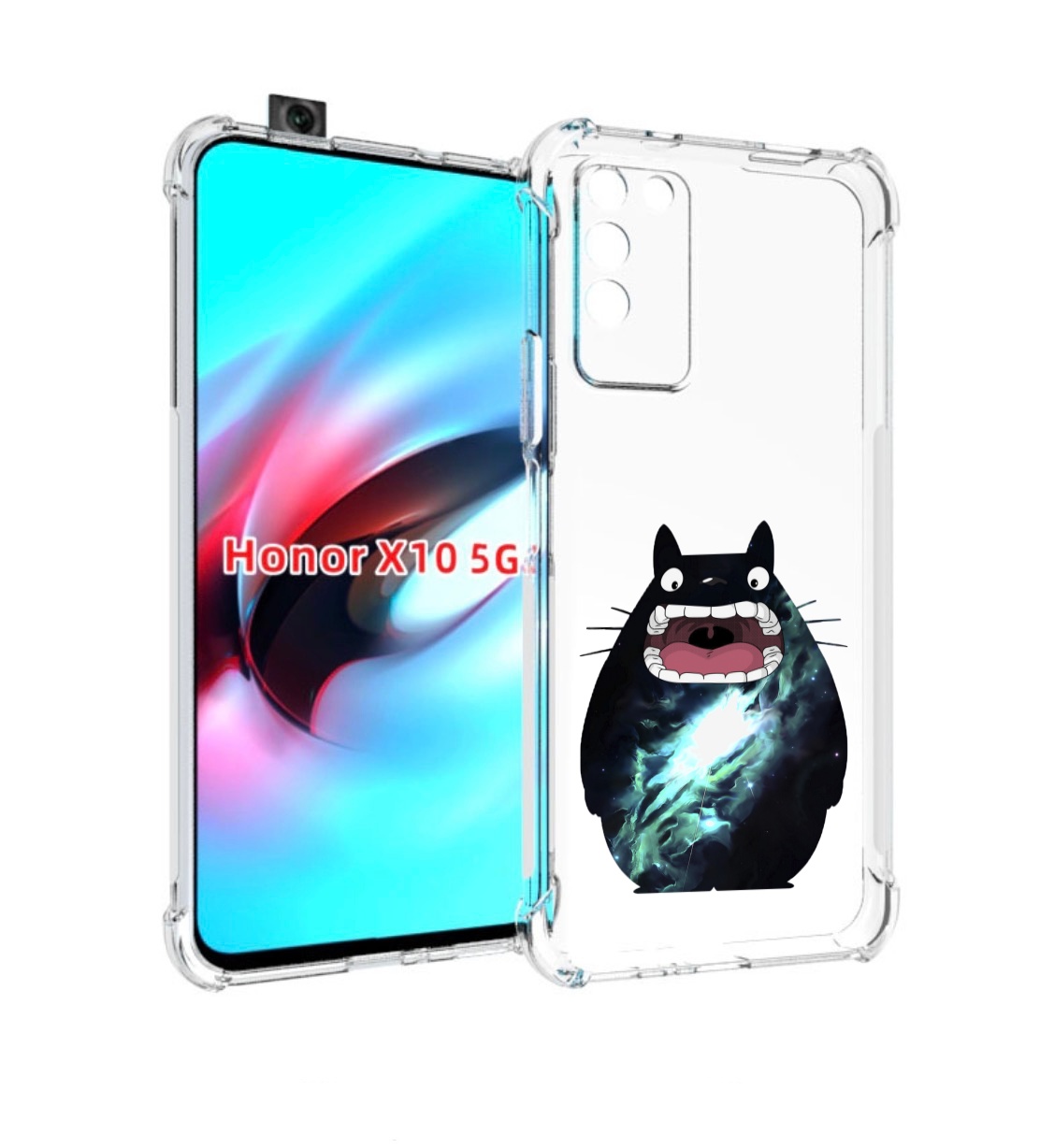 

Чехол MyPads тоторо для Honor X10, Прозрачный, Tocco