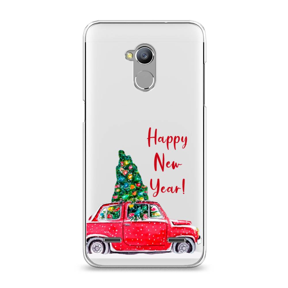 

Чехол на ZTE Blade V7 Lite "Happy New Year", Красный;зеленый, 130450-5