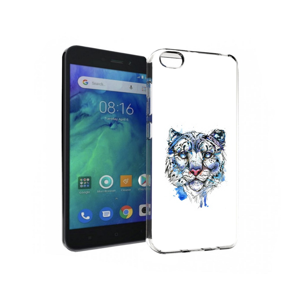 

Чехол MyPads Tocco для Xiaomi Redmi Go водяной тигр, Прозрачный, Tocco