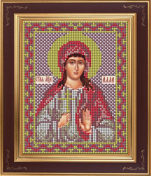 

Вышивка бисером GALLA COLLECTION Св. мученица Алла 12х15 см, арт.М267