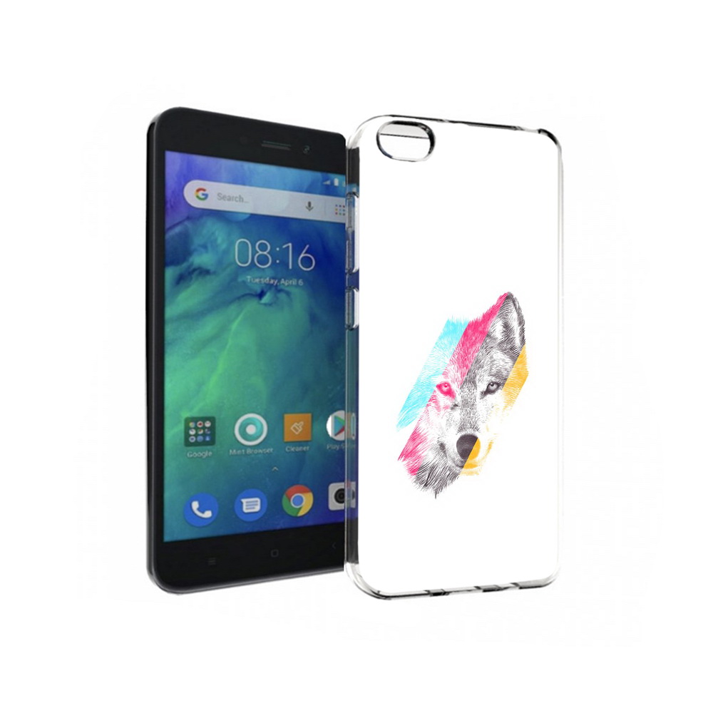 

Чехол MyPads Tocco для Xiaomi Redmi Go волк градиент, Прозрачный, Tocco