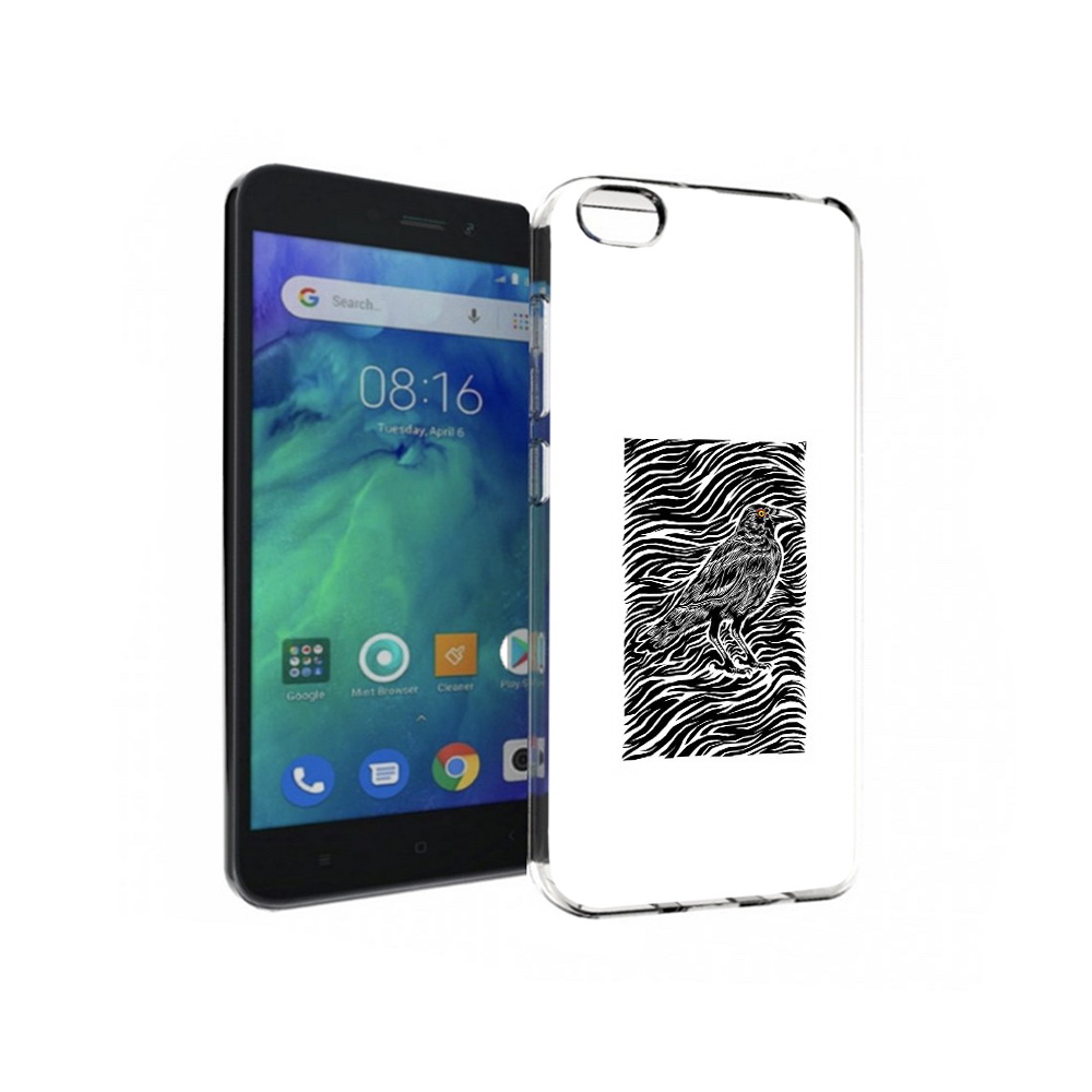 Чехол MyPads Tocco для Xiaomi Redmi Go ворон в абстракции