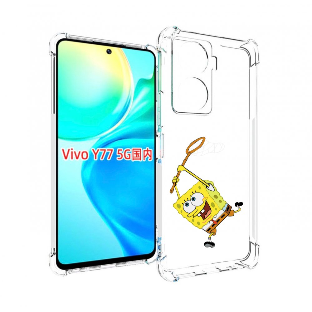 

Чехол MyPads спанчбоб-с-сочком для Vivo Y77 5G, Прозрачный, Tocco