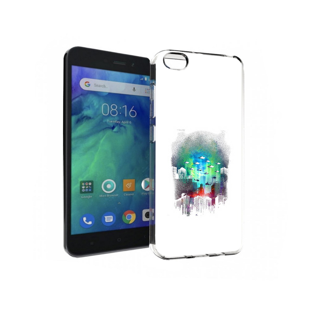 

Чехол MyPads Tocco для Xiaomi Redmi Go город в свечении, Прозрачный, Tocco