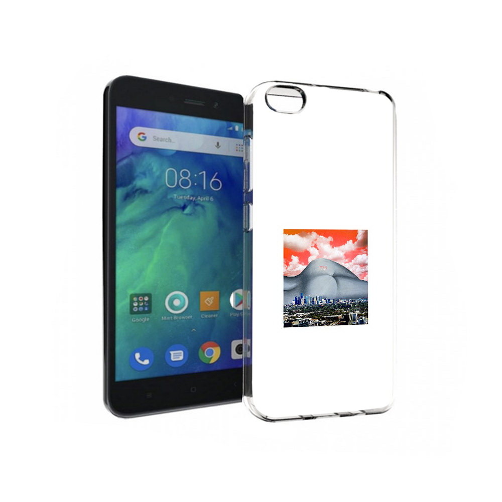 Чехол MyPads Tocco для Xiaomi Redmi Go город с девушкой на фоне