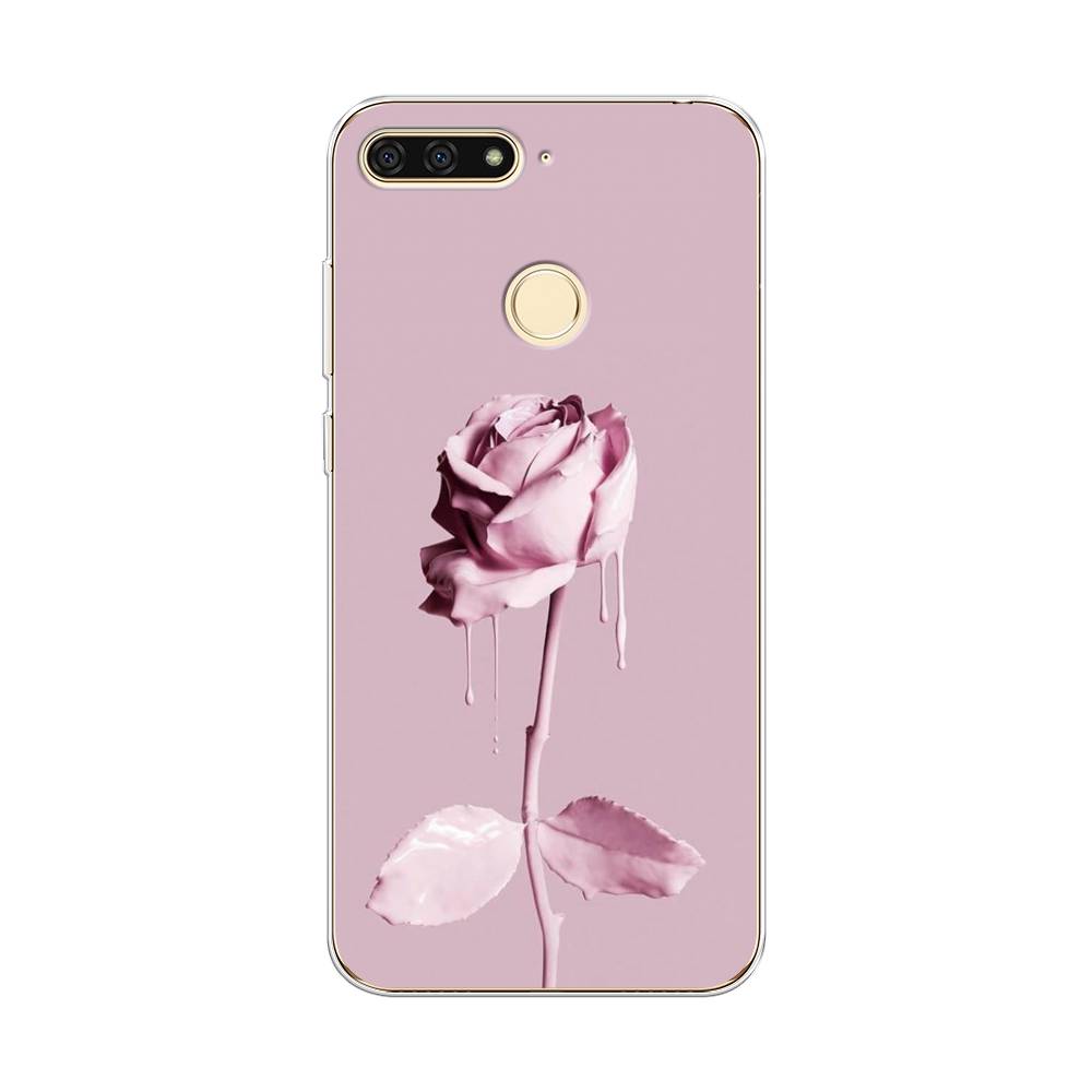 

Чехол Awog на Honor 7C "Роза в краске", Белый;розовый, 64550-8