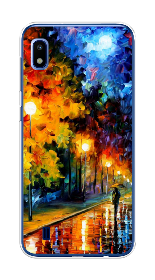 

Чехол на Samsung Galaxy A10 "Безлюдная улочка", Оранжевый;желтый;синий, 27950-1