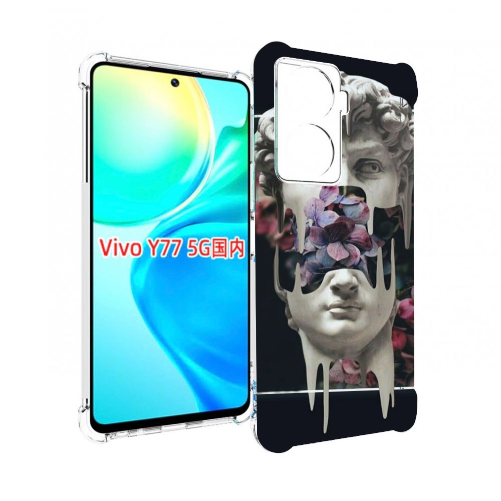 

Чехол MyPads статуя-с-цветами-внутри для Vivo Y77 5G, Прозрачный, Tocco