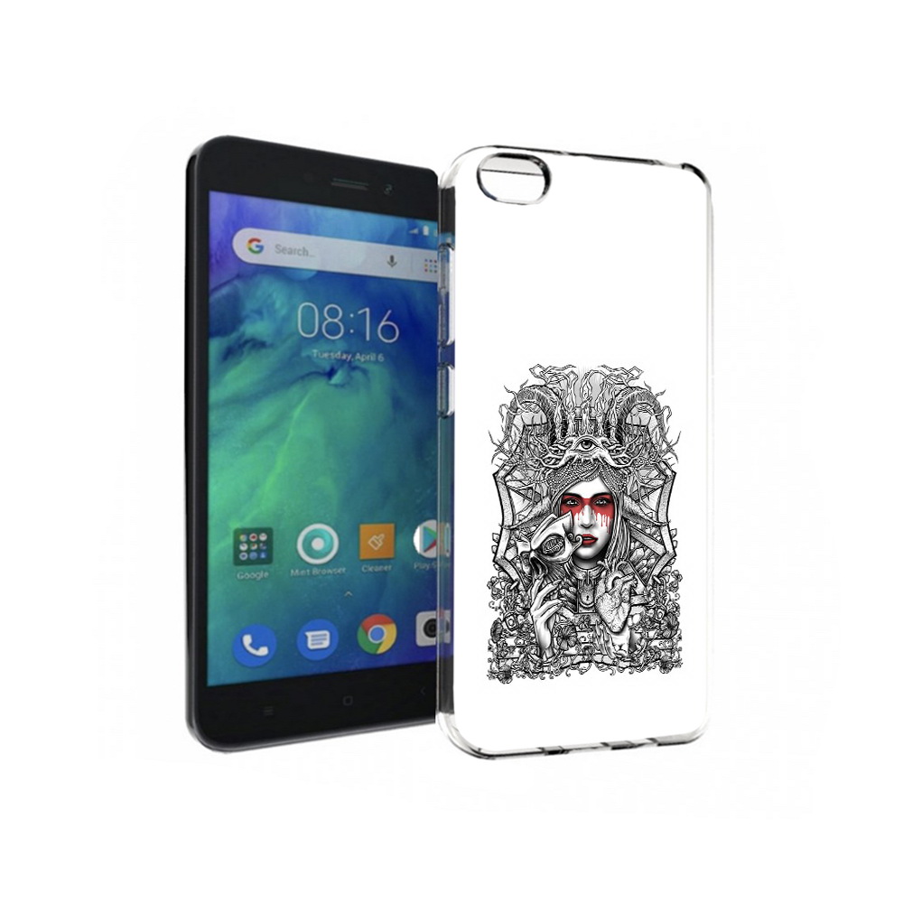 

Чехол MyPads Tocco для Xiaomi Redmi Go грусная девушка, Прозрачный, Tocco