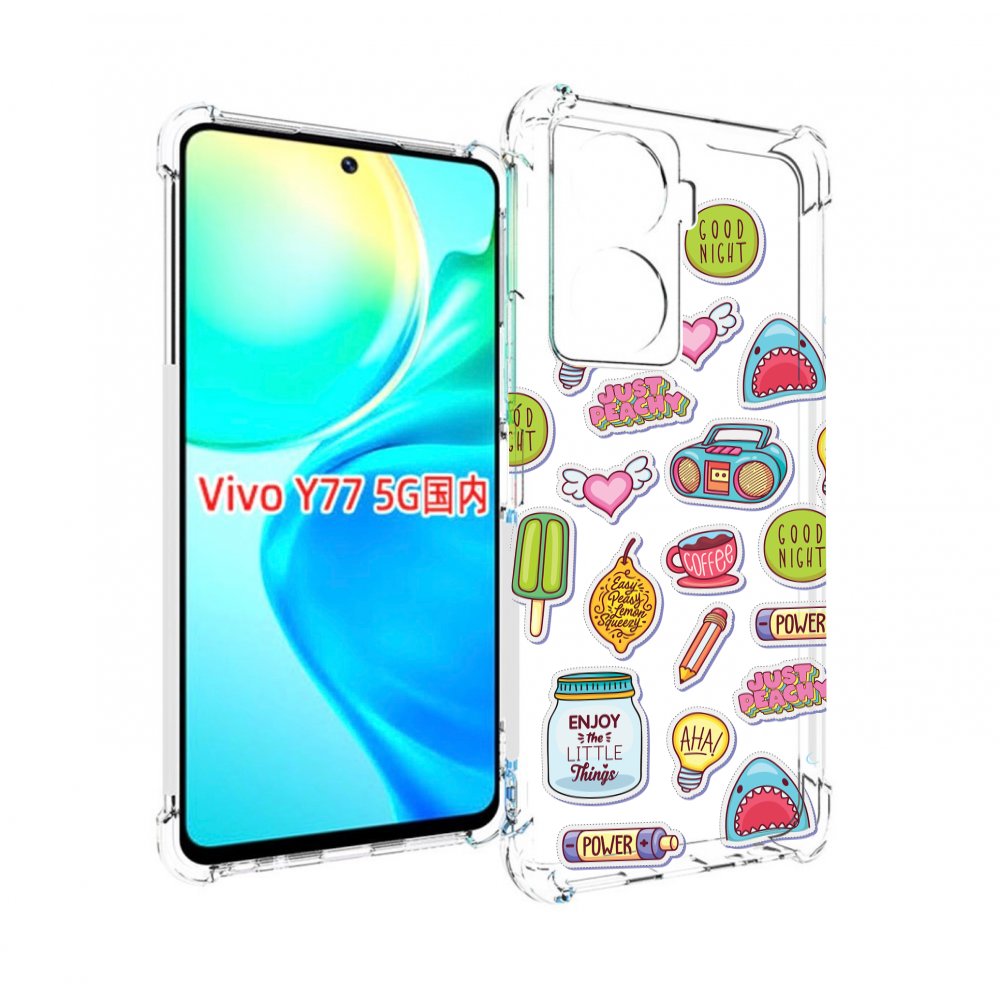 

Чехол MyPads стикер-пак для Vivo Y77 5G, Прозрачный, Tocco