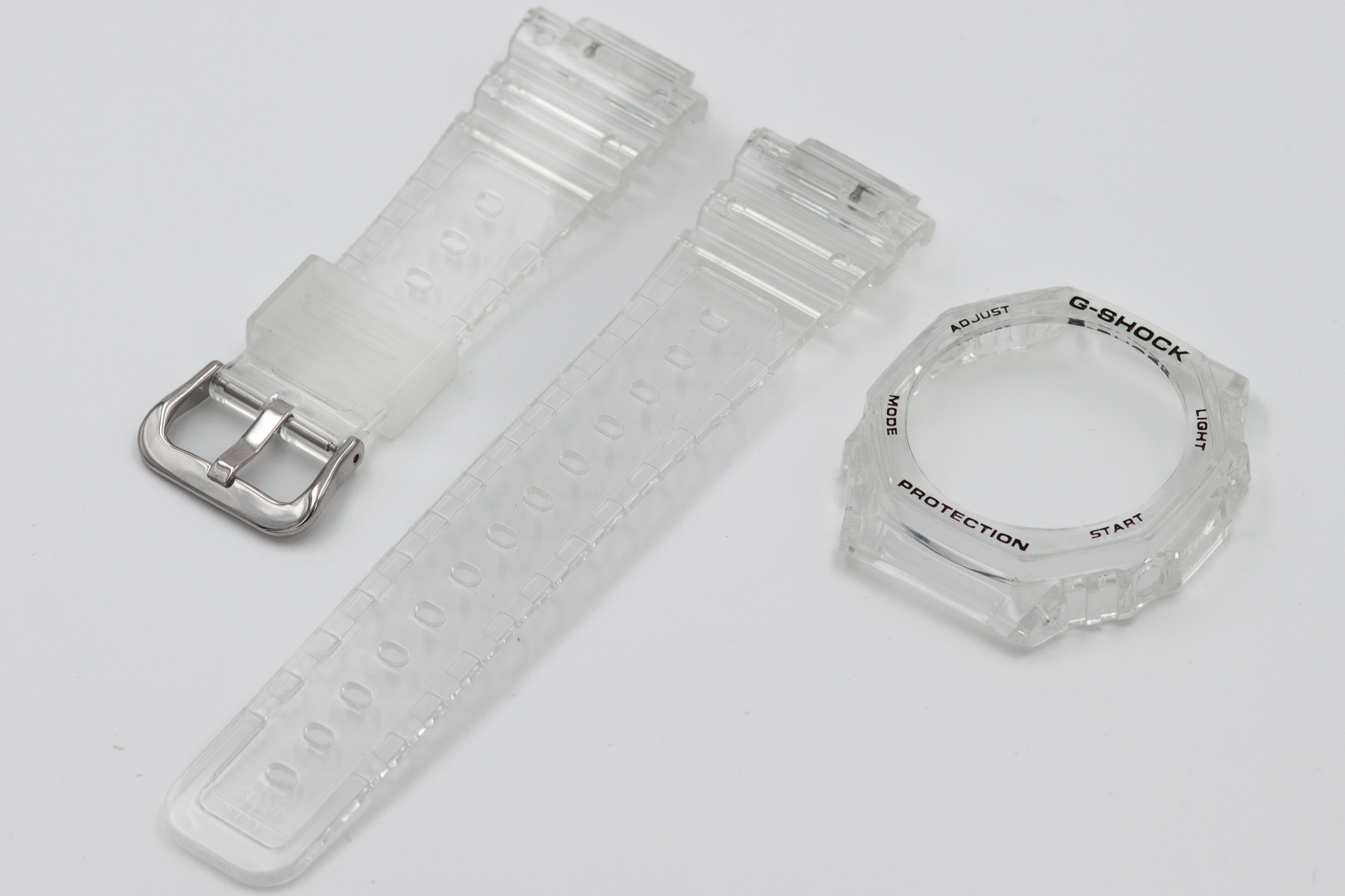 

Ремешок с корпусом унисекс Watch Band GA-2100 прозрачный, GA-2100