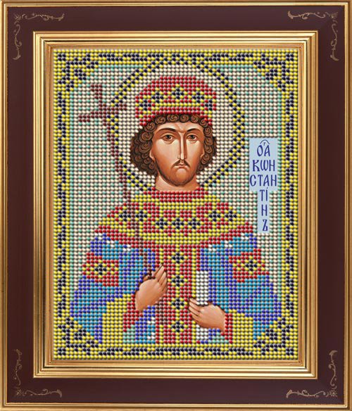 

Вышивка бисером GALLA COLLECTION Св. Константин 12х15 см, арт.М220