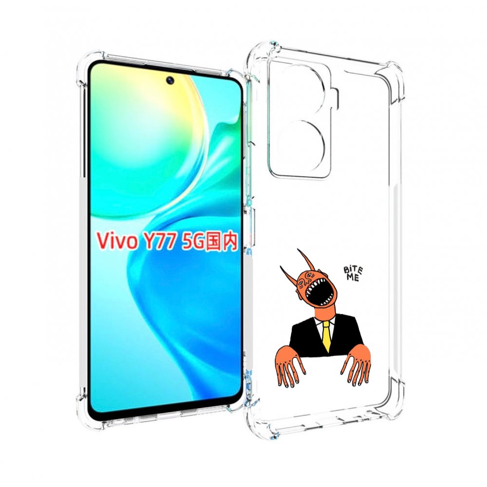 

Чехол MyPads странный чертик с длинными пальцами для Vivo Y77 5G, Прозрачный, Tocco