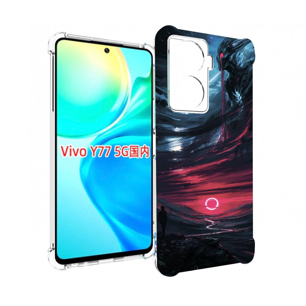 

Чехол MyPads страшный мир для Vivo Y77 5G, Прозрачный, Tocco