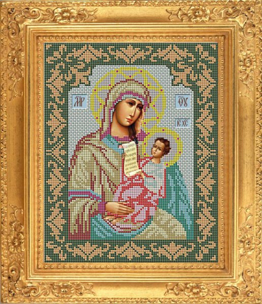 

Вышивка бисером GALLA COLLECTION Икона Божией Матери УТОЛИ МОЯ ПЕЧАЛИ 20х25 см, арт.И007