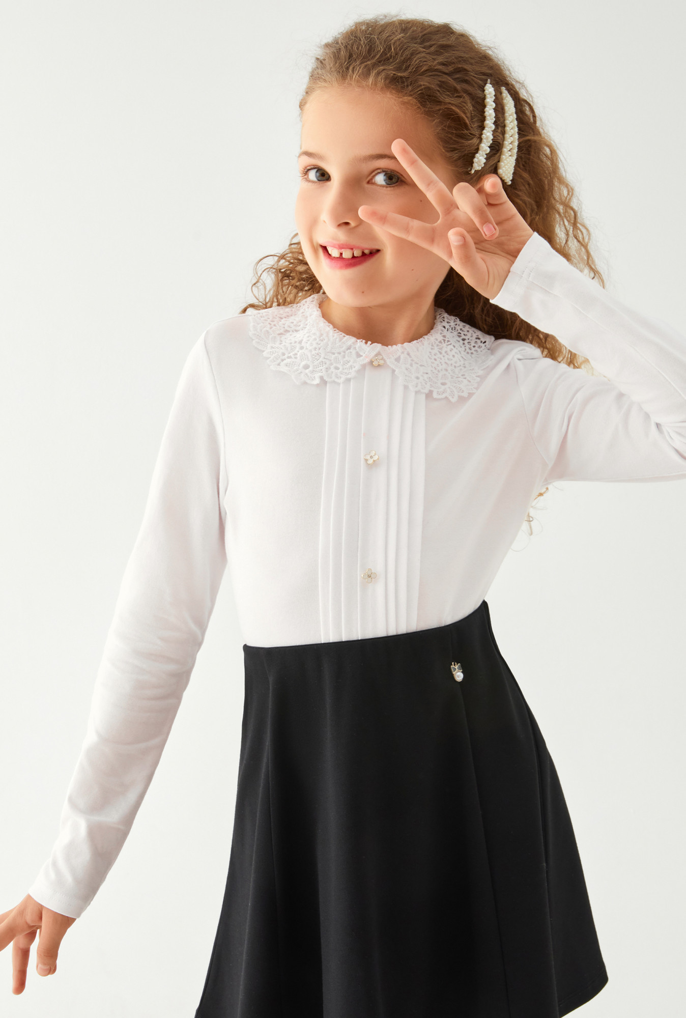 

Блузка для девочек Acoola 20240260120 цв.белый р.158, 20240260120