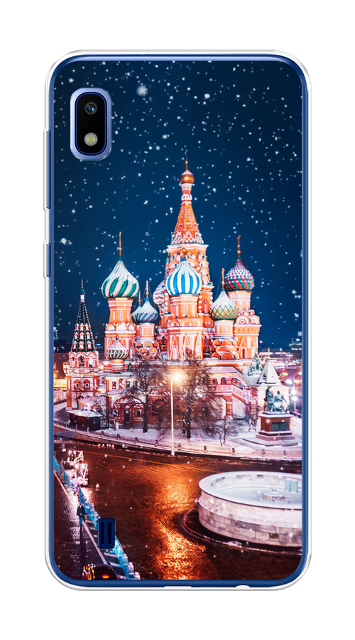 

Чехол на Samsung Galaxy A10 "Москва 1", Коричневый;синий;белый, 27950-1