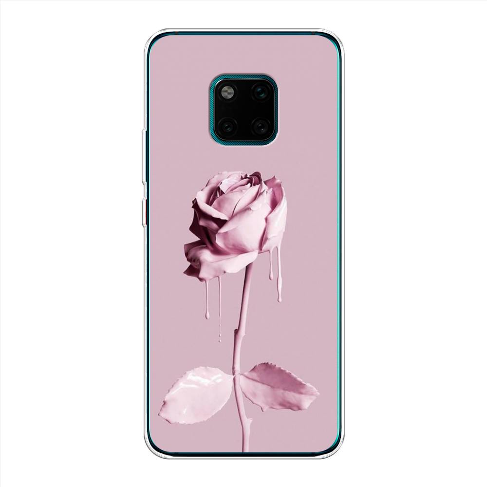 

Чехол Awog на Huawei Mate 20 Pro "Роза в краске", Белый;розовый, 67050-8