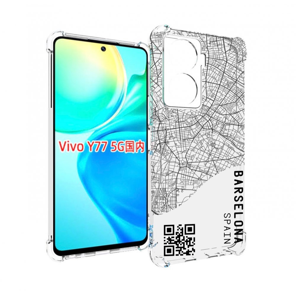 

Чехол MyPads схема-барселона для Vivo Y77 5G, Прозрачный, Tocco