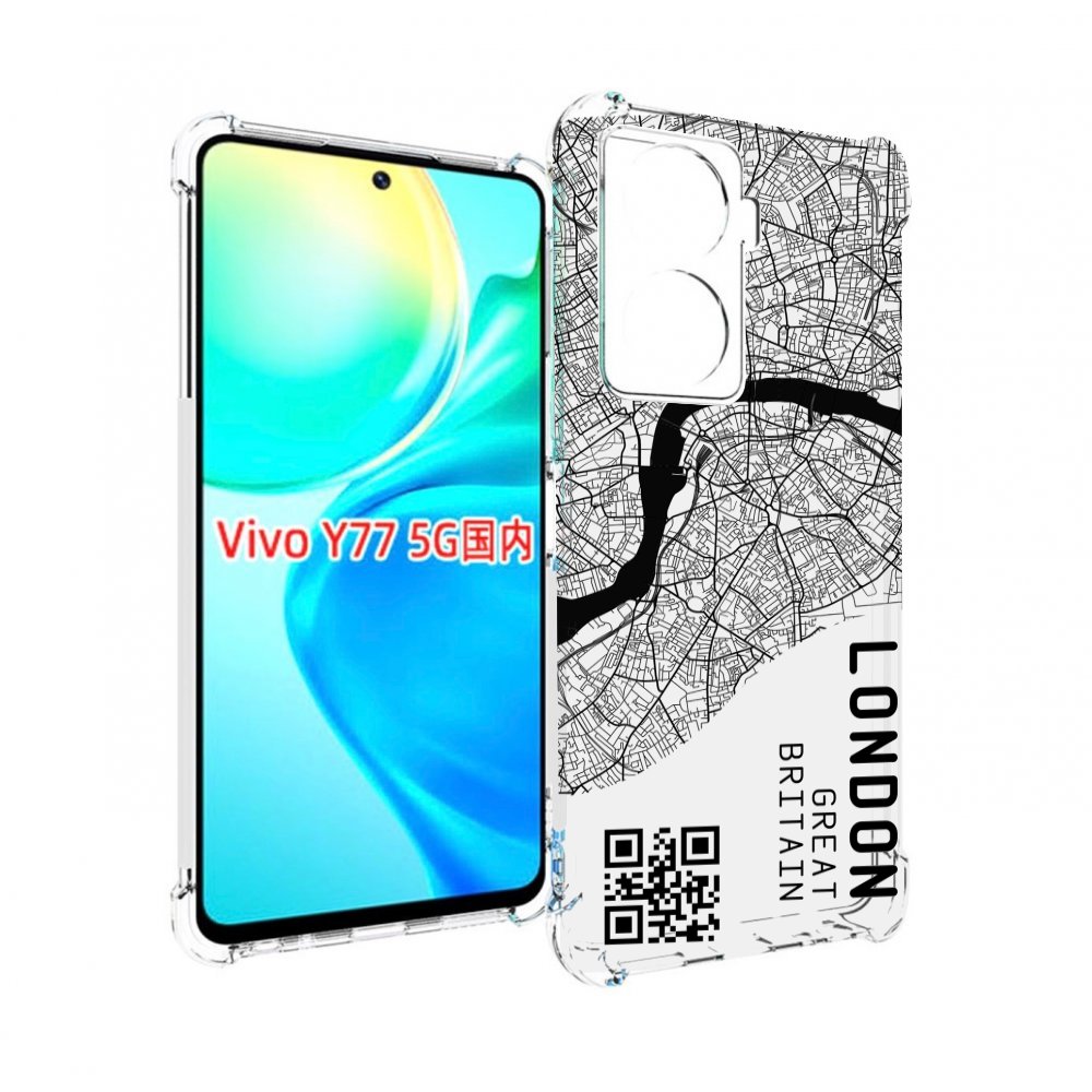 

Чехол MyPads схема-лондон для Vivo Y77 5G, Прозрачный, Tocco