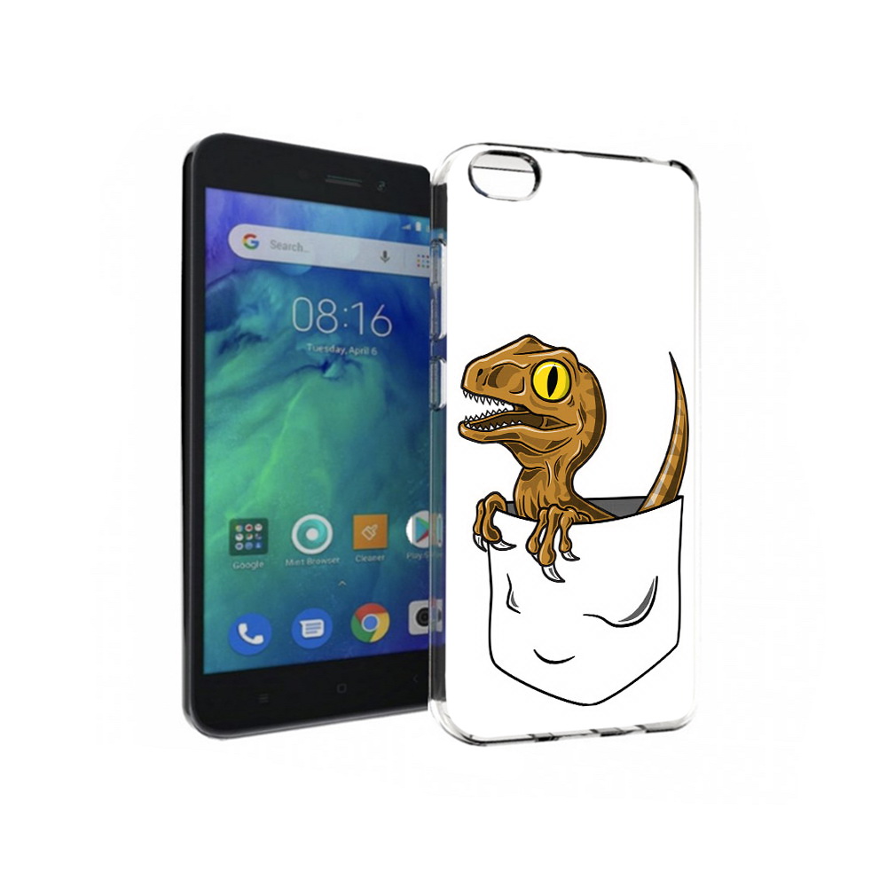 

Чехол MyPads Tocco для Xiaomi Redmi Go динозавр в кармане, Прозрачный, Tocco