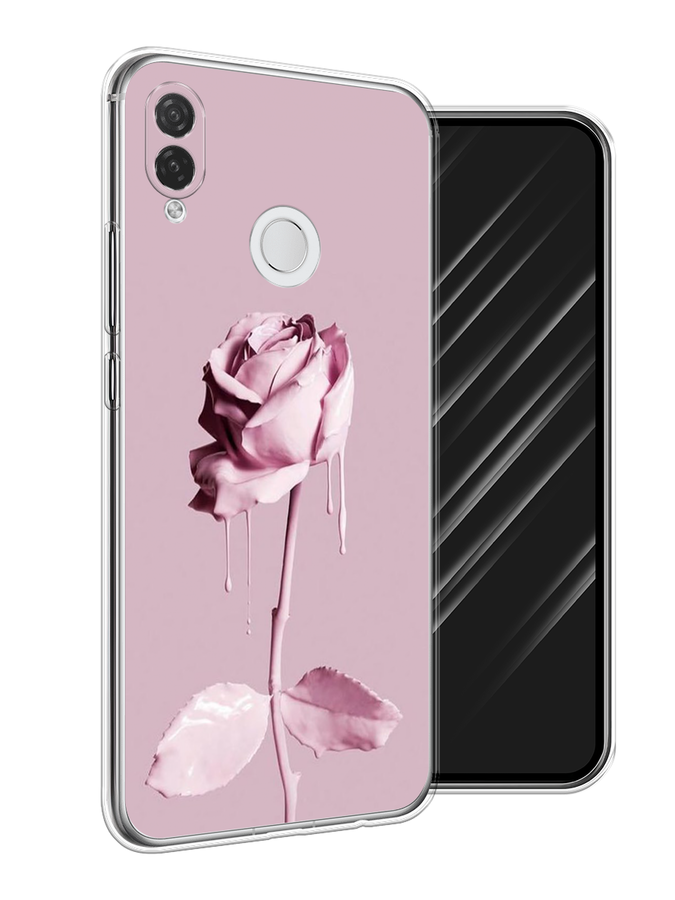 

Чехол Awog на Huawei P Smart Plus "Роза в краске", Белый;розовый, 68250-8