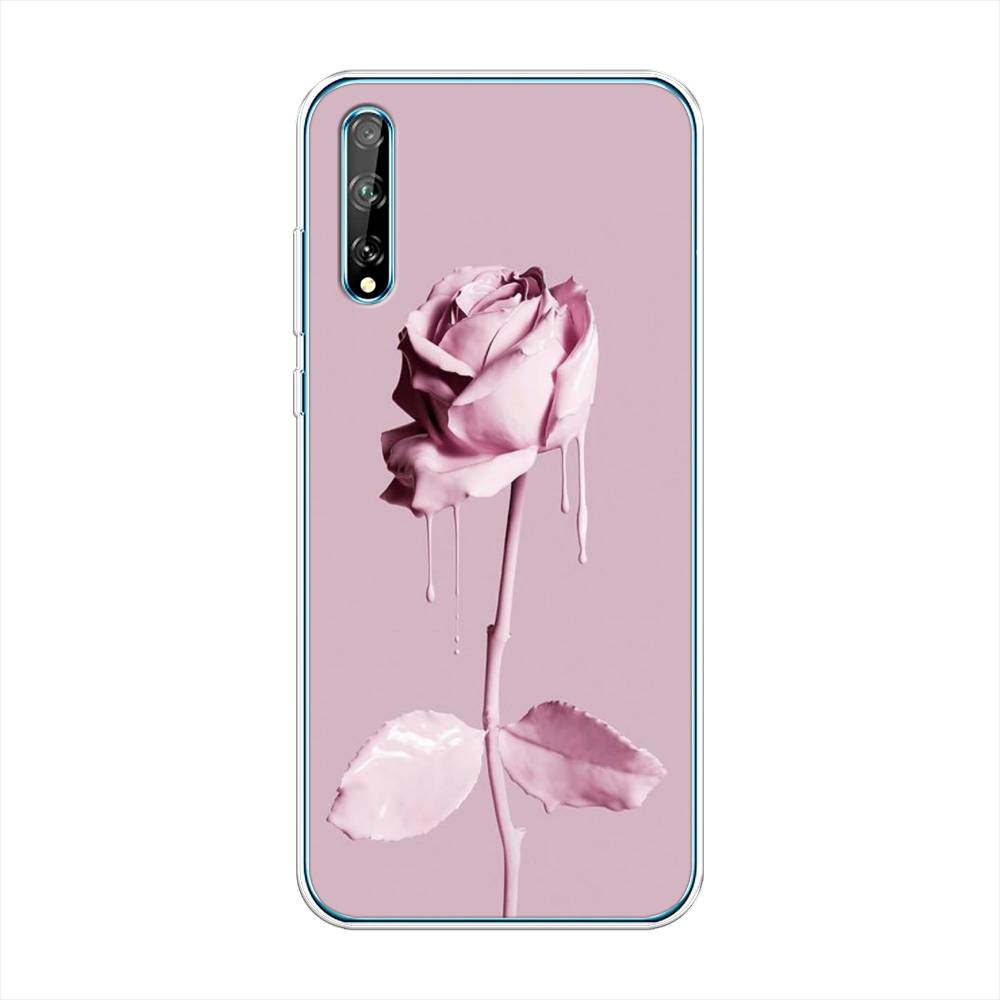 

Чехол Awog на Huawei P Smart S "Роза в краске", Белый;розовый, 6103550-8