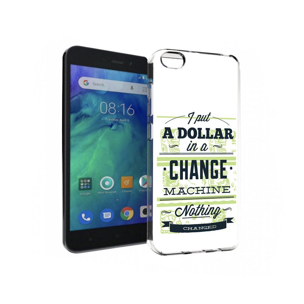 

Чехол MyPads Tocco для Xiaomi Redmi Go доллар надпись, Прозрачный, Tocco