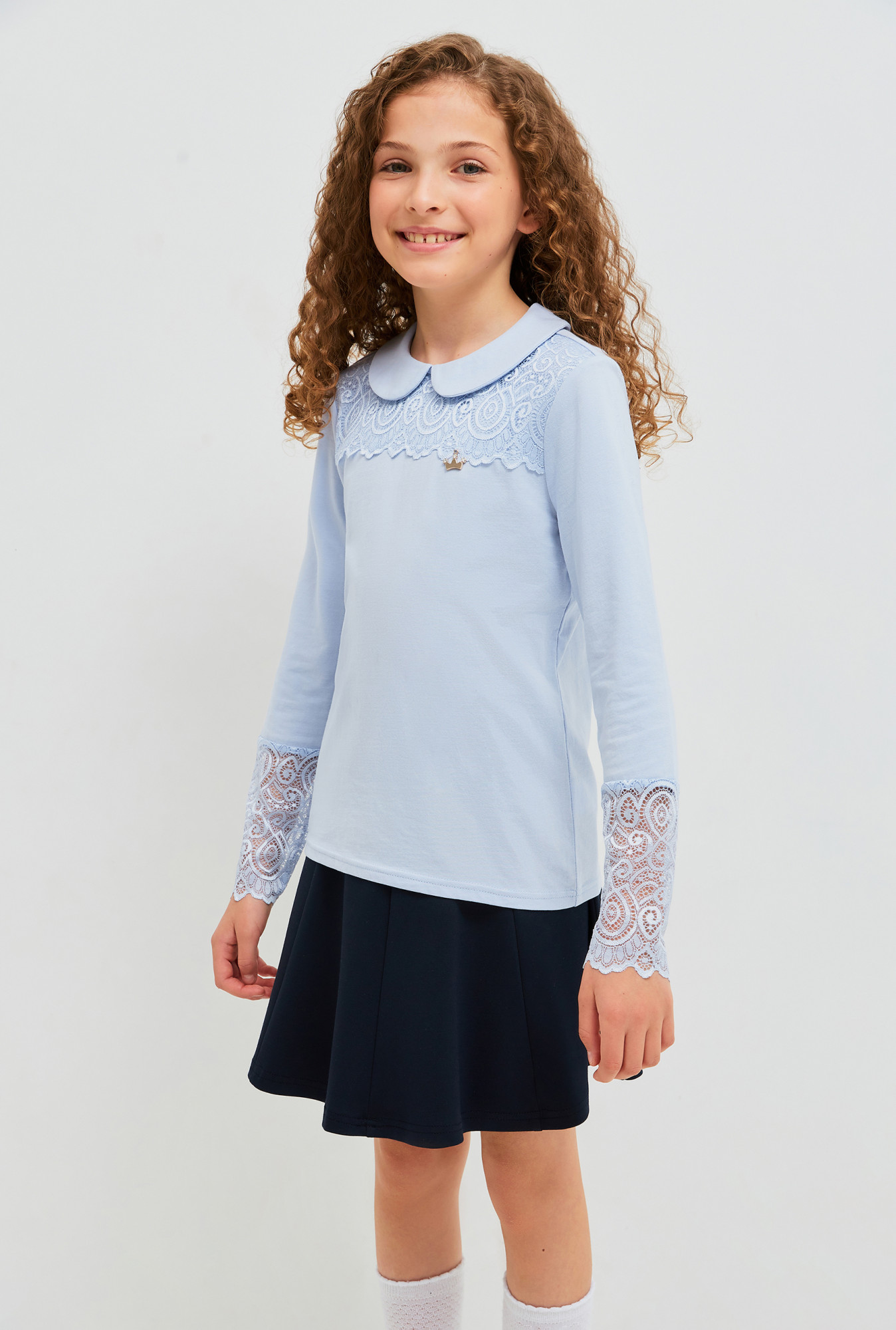 

Блузка для девочек Acoola 20240260122 цв.голубой р.146, 20240260122