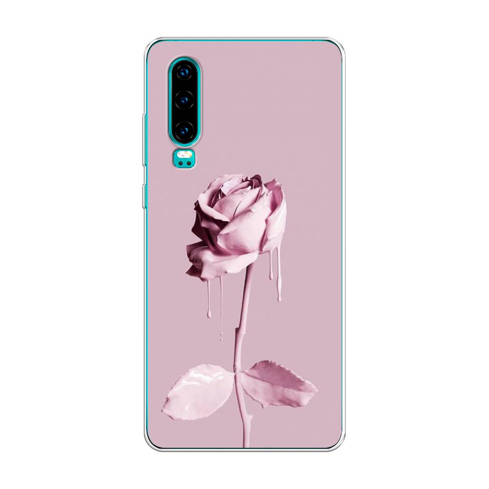 

Чехол Awog на Huawei P30 "Роза в краске", Белый;розовый, 68550-8