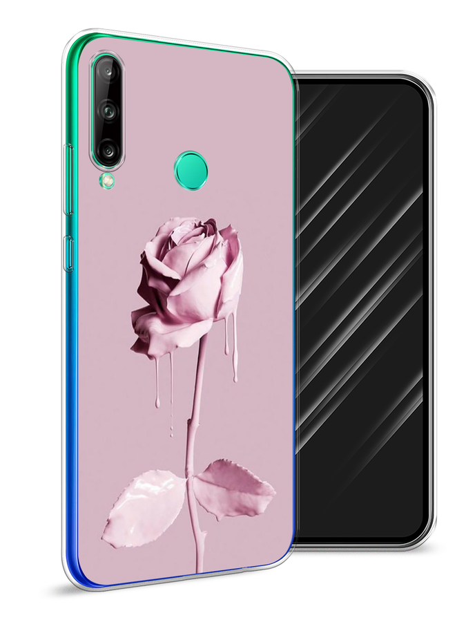 

Чехол Awog на Huawei P40 lite E "Роза в краске", Белый;розовый, 612450-8