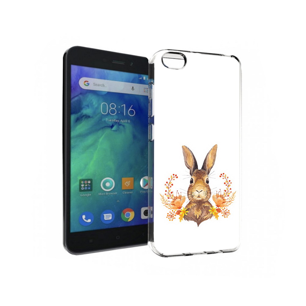 

Чехол MyPads Tocco для Xiaomi Redmi Go зайка в цветах, Прозрачный, Tocco