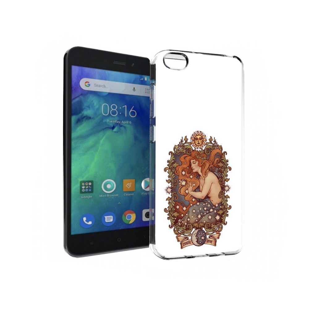 

Чехол MyPads Tocco для Xiaomi Redmi Go звездная девушка абстракция, Прозрачный, Tocco