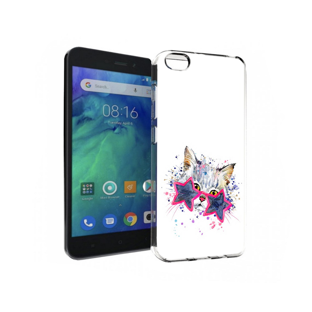 

Чехол MyPads Tocco для Xiaomi Redmi Go звездные очки, Прозрачный, Tocco