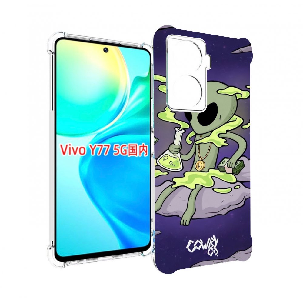 

Чехол MyPads токсичный инопланетянин для Vivo Y77 5G, Прозрачный, Tocco