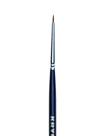 Кисть для подводки из нейлона круглая №1 (Цв: Blue) кисть для подводки гурмандиз из ворса таклон 30г