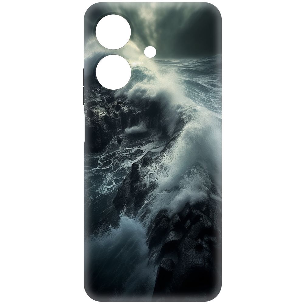

Чехол-накладка Krutoff Soft Case Шторм для Realme Note 60X черный