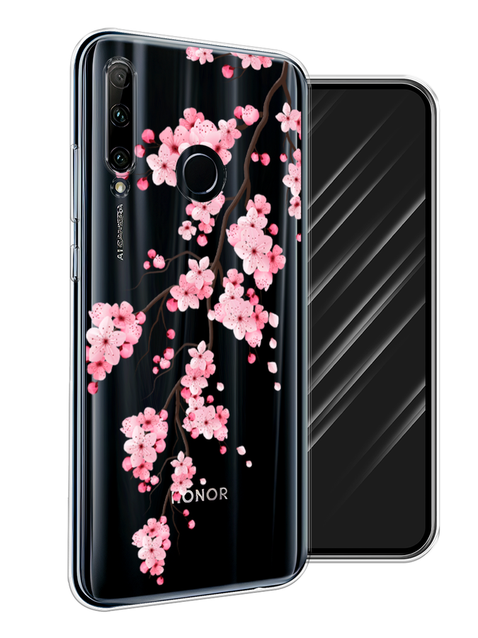 

Чехол Awog на Honor 20 Lite 2019 "Розовая сакура", Розовый;коричневый, 68950-8