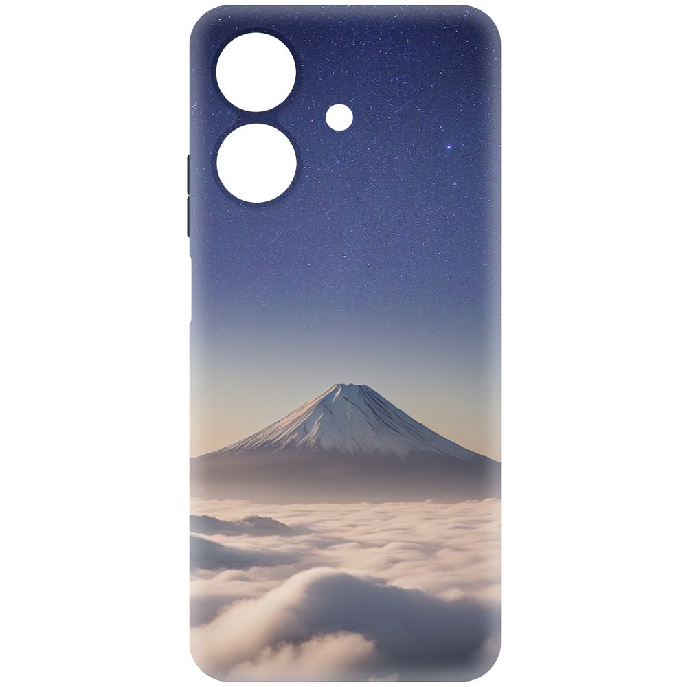 

Чехол-накладка Krutoff Soft Case Япония, Фудзияма для Realme Note 60X черный
