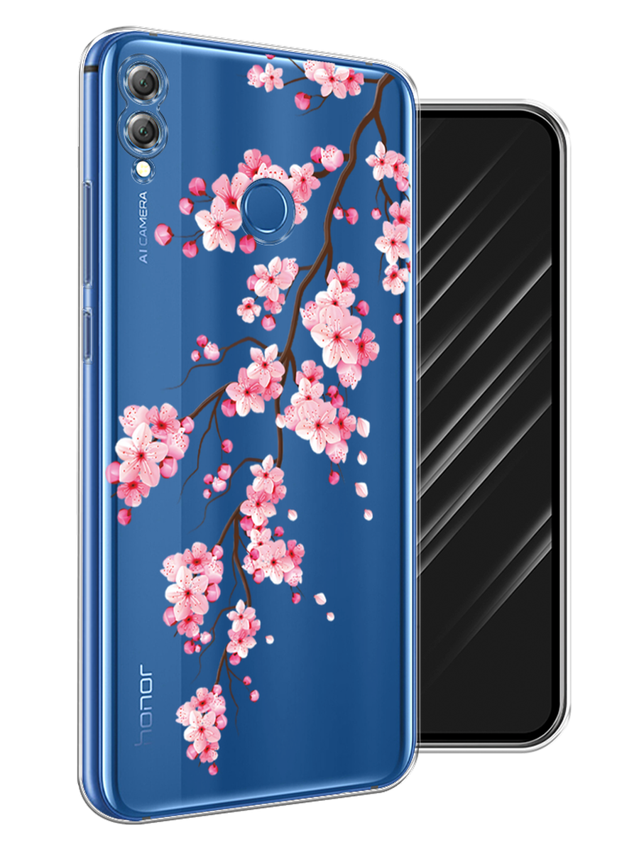 

Чехол Awog на Honor 8X "Розовая сакура", Розовый;коричневый, 66750-8