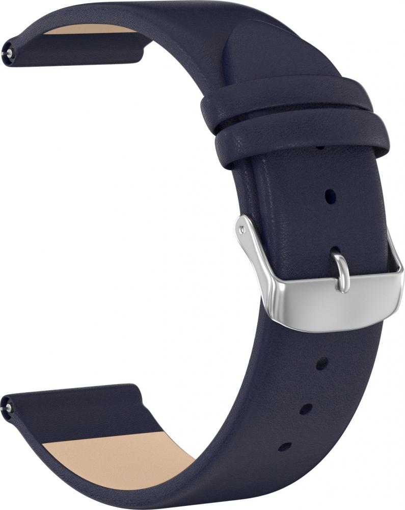 

Ремешок кожаный GSMIN Esquire 22 для Huawei Watch GT 2e (Синий)