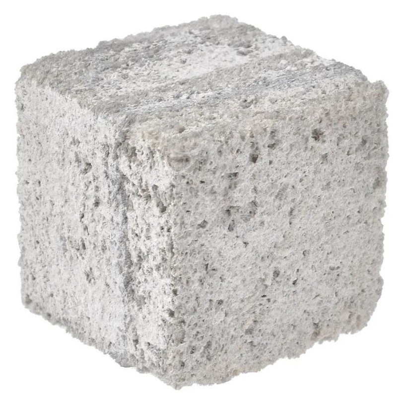 Минеральный камень для грызунов и птиц Bentfores, 4,5 х 4,5 х 4,5 см, белый