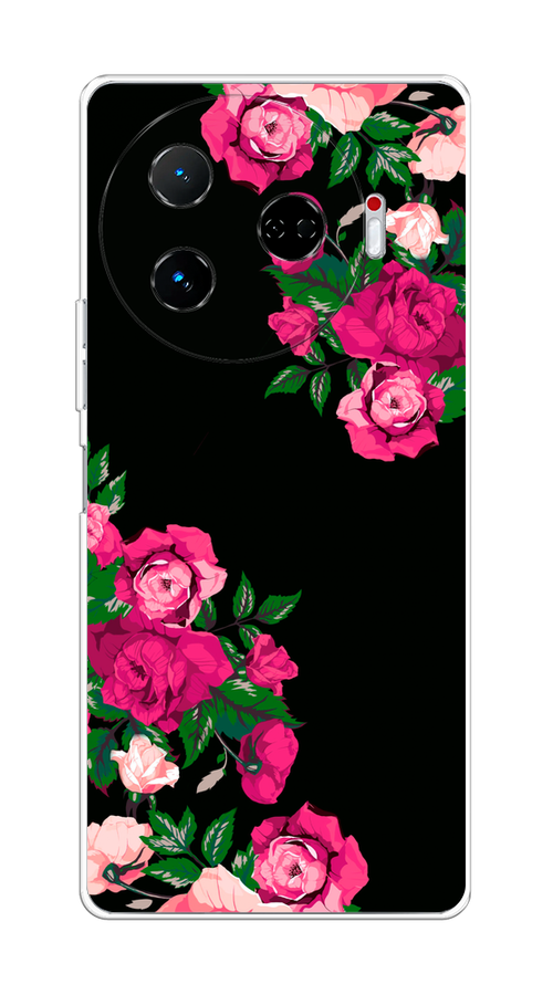 

Чехол на Tecno Camon 30 Pro 5G "Розы фуксия", Черный;розовый;зеленый, 305150-1