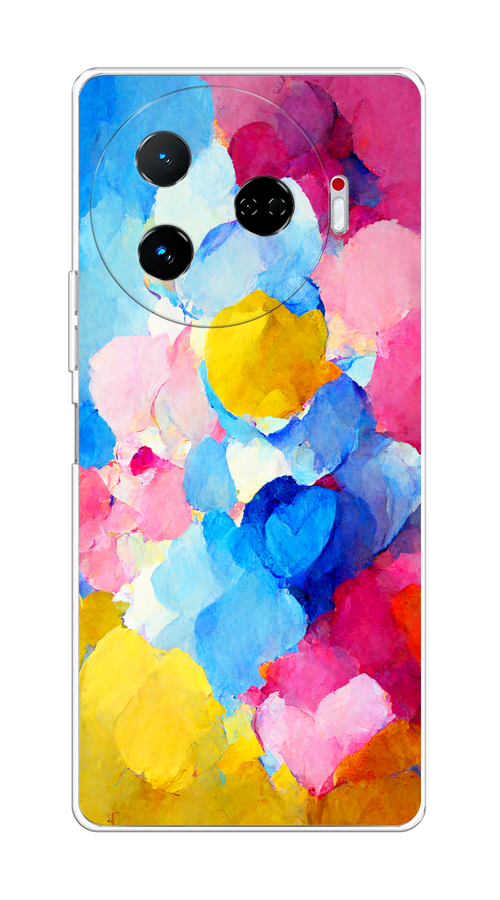 

Чехол на Tecno Camon 30 Pro 5G "Яркие пятна", Синий;голубой;желтый;розовый, 305150-1