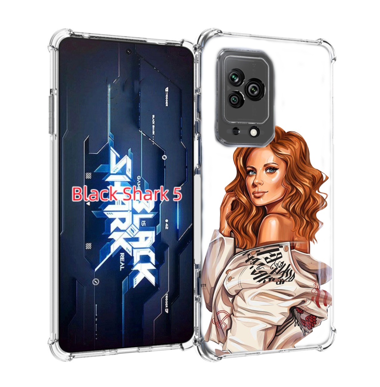 

Чехол MyPads Бежевая-куртка женский для Xiaomi Black Shark 5, Прозрачный, Tocco